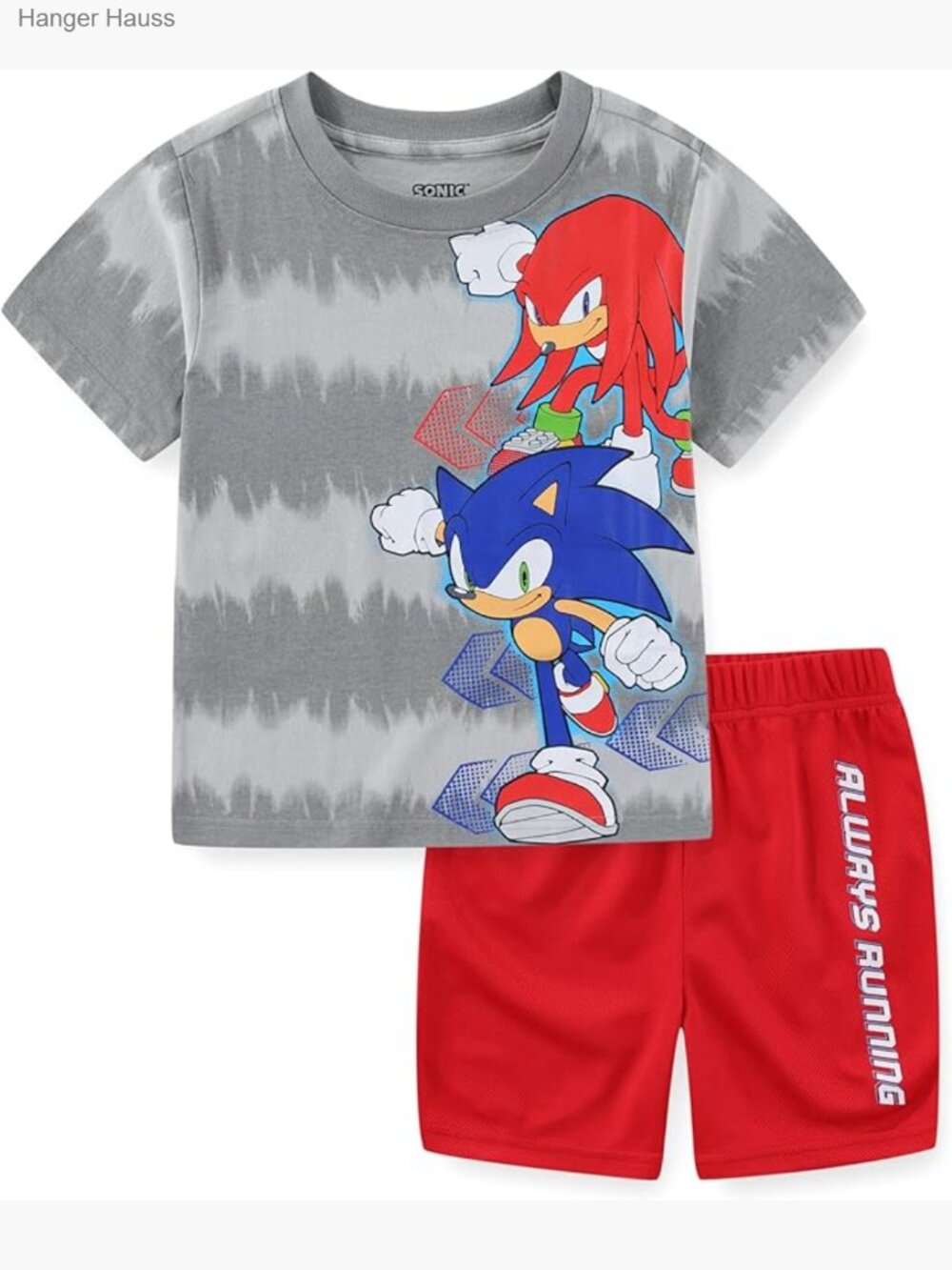 Sonic Hedgehog Boys 2pc T-Shirt & Mesh Short Set | Licensed | Size 4